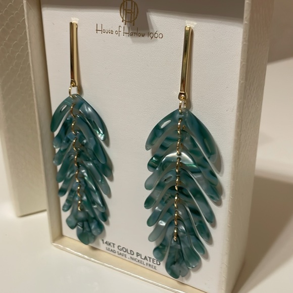 House of Harlow Palm Earrings - Picture 2 of 2